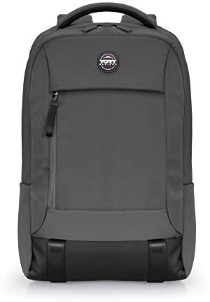 Port Designs Sac à Dos pc pour Ordinateur Portable Moderne & Confortable Base résitante à l'eau Torino II 15.6/16 Pouces Gris