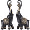 Elefanten Statuen und Skulpturen, Schwarzer Elefant Home Decor, Auspicious Elephant Statue Decor Home, Elefant Geschenk Wohnzimmer Couchtisch, Eingang, Regal Dekor 2pcs Set