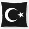 Huuraa Kopfkissen Türkei Halbmond und Stern Geschenk 40x40cm mit Füllung Black Baumwolle Türkei Deko