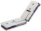 NOYOTA Glass Shower Doors Hinge,Bathroom Clamp,Pivot Hinges,Hinge Door-Curved Double‑Sided Hinge Bathroom Stainless Steel Hinge for 8‑12mm Glass Door Home Furniture