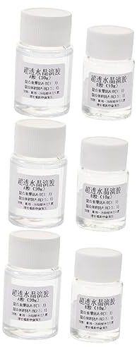 Gatuida 6 Sets Strong Craft Glue 2 Part Epoxy Resin Jewelry Glue for Diy Projects