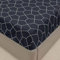 Mateju Spannbettlaken aus Mikrofaser Einfach Kariertes Spannbetttuch Weiche Bequem Bettlaken für Einzelbett Doppelbett Boxspringbett für Matratzen bis zu 30 cm Höhe (100x200cm,Navy blau)