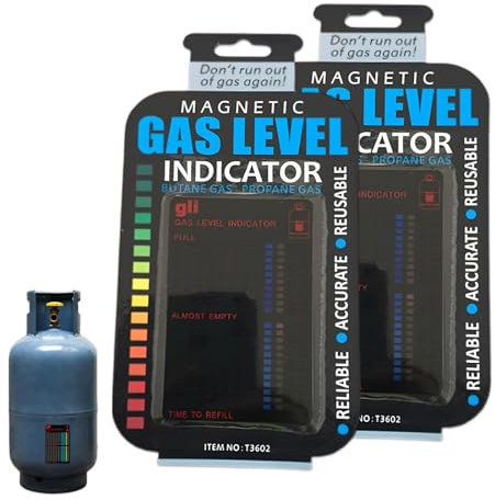 Liameph 2 PCS Gas Bottle Level Indicator,Gas Level Indicator for Gas Bottles,Magnetic Gas Level Indicator,Accurate Practical Gas Bottle Level Indicator,for Butane,Propane,Lpg Fuel Tanks