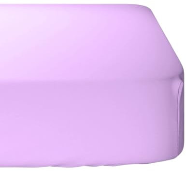 Drap Housse I 100% Coton - 57 Fils I Certifié Oeko Tex I 4 Coins élastiques I (Rose Pâle, 90 x 190 cm)