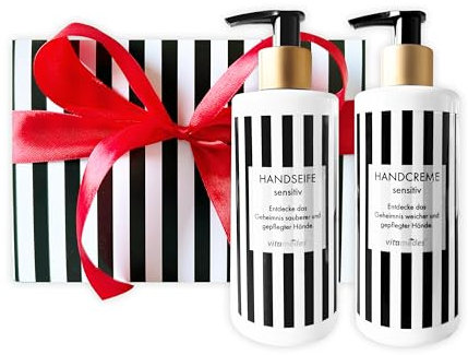 vitamedes Handpflege-Set, Handcreme und Handseife, pflegend, Geschenkbox, made in germany das ideale Geschenk für Sie und Ihn