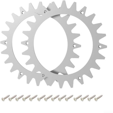 ComfyHarbor Mähroboter-Spikes für Parkside TLPA-01 für PMRA 20-Li B2 & PMORDA 20-Li B2-212 mm Stahl Anti-Rutsch-Nägel mit 14 Schrauben – verbesserte Traktion auf Hängen und unebenem Gelände