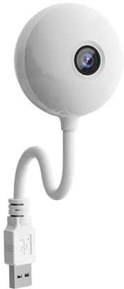 GNURBDILFO Tuya WiFi USB MiNi Camera 3MP Advanced Security Camera with Motion Detection and Two-Way Audio HD Camera