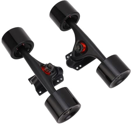 SUNGOOYUE Longboard Accessoire Kit, LKW - Combo -Set 7 Zoll Aluminiumlegierungen mit 65 X 51 Mm Rädern für Longboard Road Board Tanzbrett (2PCS)