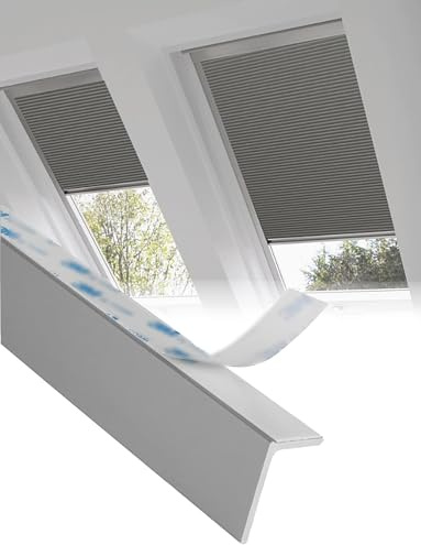 Blackout Light Blocker Strips for Windows,PVC Side Tracks to Prevent Light Gaps,Light Blocking Strips for Window Frame L Shape,for Bedroom-Living Room(90cm/35.4in)