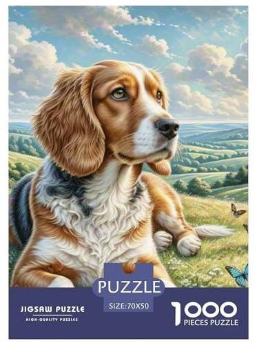 Cavalier King Charles Spaniel Puzzle 1000 Teile – Anspruchsvolles Motiv – 1000 Teile Für Erwachsene & Kinder Ab 12 – Poster & Hochwertige Geschenkverpackung 70x50cm/1000pcs