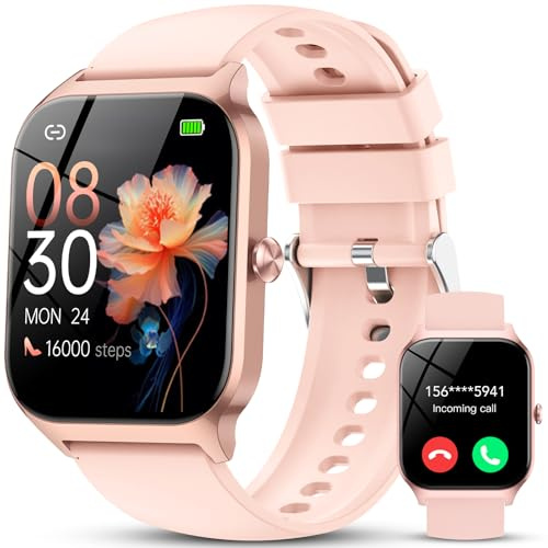 Reloj Inteligente Mujer Hombre,1.85 HD Smartwatch Mujer con Llamadas y Voz de Al,WhatsApp Notificaciones, Smart Watch con Podómetro/Pulsómetro/Monitor de Sueño,120+ Modos Deportivos,IP68 Impermeable