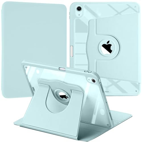 Giratoria Funda Compatible con iPad Air 11 Pulgadas M4/M3/M2(2026/2025/2024), iPad Air 5/4(2022/2020), Funda Protectora con Soporte Giratorio de 360 Grados, Azul