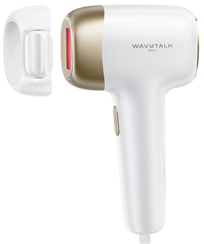 Wavytalk IPL Hair Removal Device, Bare It with Precision Roller for Face Body Bikini – Long-Lasting Result & Painless, 24J Dual-Pulse & Ice Cooling, At-Home Use for Women and Men, Corded