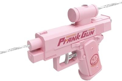 KAHZOR 1 Pezzo Pistola Acqua Scherzo a Spruzzo Invertito Piccola Rosa. Gadget Divertente per Feste, Estate, Adulti e Bambini