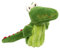 SIGIKID Fingerpuppe Krokodil, Plüschpuppe zum Auf-die-Finger-stecken, Rollenspiel, Geschichten erzählen, Spielen, für Kinder ab 6 Monaten, Art.-Nr. 43007, grün 10 cm
