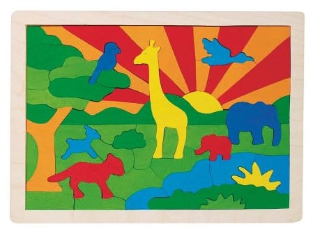 goki 57990 - Einlegepuzzle - Dschungel