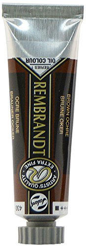 Rembrandt Oil Colour Tube - Brun Ocre brune 430 - Qualité extra-fine - Haute concentration de pigments - 15 ml