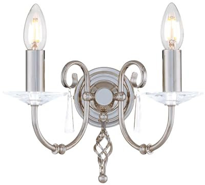 Wandfackel 2-flammig Aegean Finish: Polished Nickel