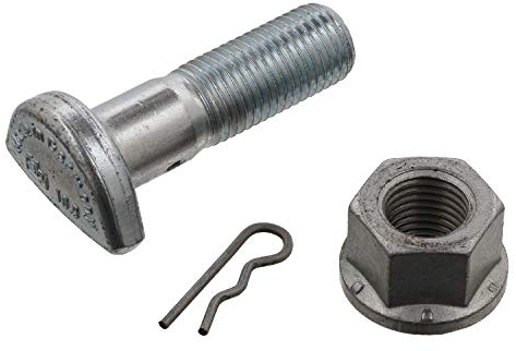 febi bilstein 01205 Flachrundschraube mit Radmutter und Vorsteckfeder