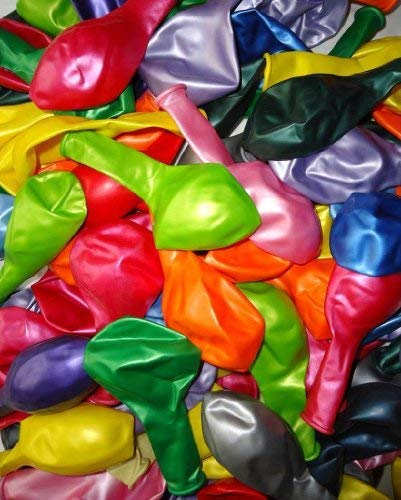 50 Luftballons metallic bunt Premiumqualität Ø ca. 27cm B85 (Standardgröße)