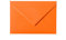 Paper24 25 Umschläge B6 feuchtklebend 120 g/qm, Briefumschläge 12,5 x 17,5 cm für Hochzeit, Geburtstag, zum Basteln in der Farbe Orange