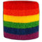 Flaggenfritze Schweißband Motiv Fahne/Flagge Regenbogen + gratis Aufkleber