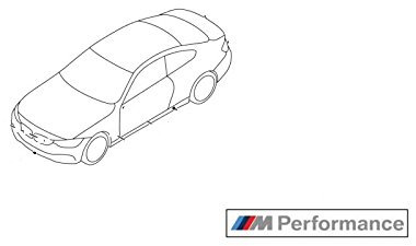 ORIGINALE BMW M Performance Set di adesivi 4er F32/F33/F36