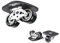 TWOLIONS Drift Skates,Skates Aluminum Alloy Drift Roller Skateboard,mit 72mm PU Räder und ABEC 7 Kugellager (links & rechts) (Schwarz)