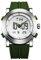SINOBI Digital Watch for Men Sports Watch with Alarm Stopwatch Men's Watches (Silver case&Green Band)