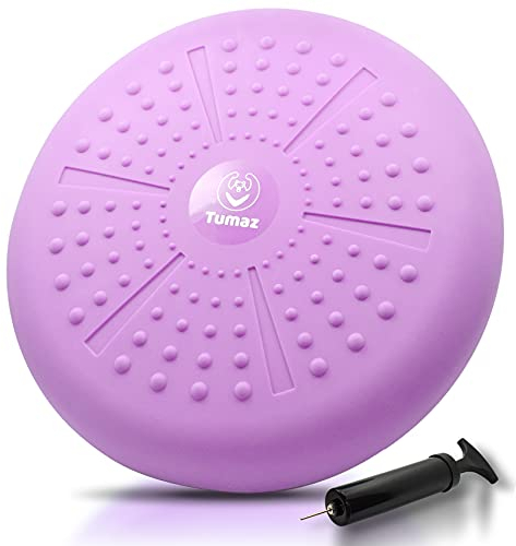 Tumaz Ballsitzkissen Verbesserung der Sitzhaltung und Erhöhung der Aufmerksamkeit, LuftSitzkissen für Physiotherapie Linderung von Rückenschmerzen und zur Kräftigung der Rumpfmuskulatur