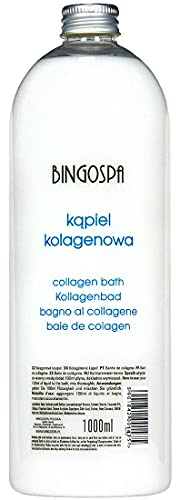 BINGOSPA Anti-Aging Kollagen Schaumbad Badeschaum fur Feuchtigkeitspflege, Feuchtigkeitsbad gegen Stress - 1000 ml