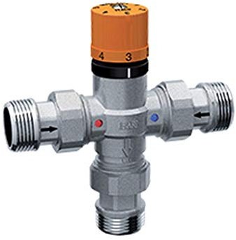 Miscelatore Termostatico 3/4 Maschio Con Bocchettoni 3/4solarfar 3955 34vr Far