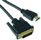 0.5m HDMI Plug to DVI Plug Adapter Cable Lead HD Compatible High Speed