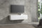 Wuun® TV Lowboard TV Board hängend I 100cm-280cm I Hängeschrank Wohnwand/Somero Weiß-Matt I 100cm