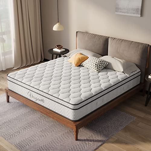 Vesgantti Matelas 140x190cm, 26cm Épaisseur, Matelas à Ressorts Ensachés Indépendant, Multicouches Extra Confort 7 Zones, Ferme Moyenne, Orthopédique, Oeko-tex (H3, Box-Top)