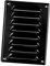 140x190mm Grille de Ventilation avec Moustiquaire - Grilles d'aération en Métal - Acier, Noir