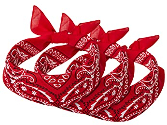 Urban Classics Unisex Bandana Bandana 3-Pack red one Size