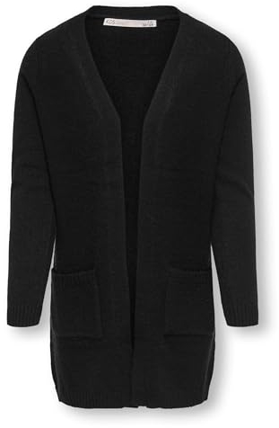 ONLY Kids Mädchen Cardigan mit Taschen Black 146/152