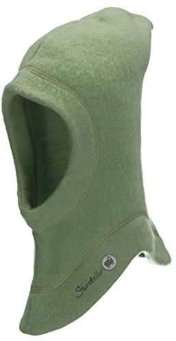 Sterntaler Unisex Baby Schalmütze Wolle Mütze, grün, 47