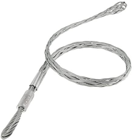 F Fityle Cable Pulling Socks Grip Puller .7 to 3.7inch Diameter Wire 5 Feet Long (Galvanized Steel)