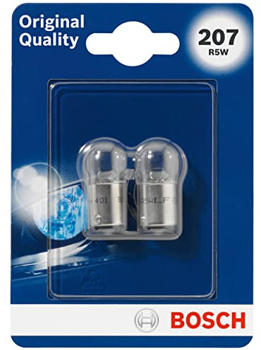 Bosch 207 (R5W) Original equipment Car Light Bulbs - 12 V 5 W BA15s - 2 Bulbs