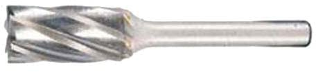 Dormer P8339.6X6.0 Serie P833 Hartmetall-Frässtift, Zylinder mit Endschnitt, Aluminiumschliff, helle Oberfläche, 9,6 mm x 6,0 mm
