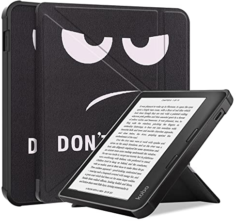 STAECASE Antiurto Custodia per KOBO Libra Colour Cover - Custodia KOBO Libra2 E-book, custodia con supporto pieghevole custodia protettiva (YJ)