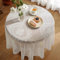 Spitze Tischdecke Weiß Spitzentischdecke Abwaschbar Tischdeko, Vintage Bestickte Spitzeauflage Mit Elegantes Blumenmuster, Rustikalen Stil Outdoor Tischdecke Für Hochzeit Party Gartendekoration