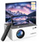 Mini projecteur natif 1080p en plein air, HISION 8000L, home cinéma portable 4K, compatible avec TV Stick, HDMI, VGA, USB, ordinateur portable, DVD, iOS et smartphone Android