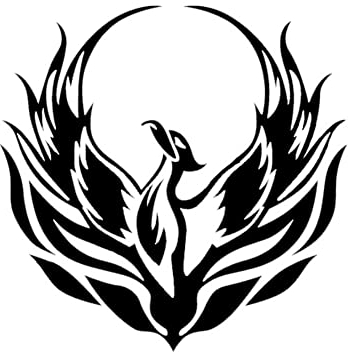 3D Tier Auto Aufkleber,Asudaro 2 Stück Phoenix Vogel Aufkleber Persönlichkeit Phoenix Totem Simulation Autoaufkleber Lustige Wasserdichter PVC Autoaufkleber Für LKW SUV Van,13x13cm,Schwarz