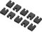 sourcing map 2,54mm Jumperkappe Standard Leiterplatten Jumper Kappen Shunts Kurzschluss Verbindung Stiftblöcke, Schwarz 200 Stück