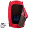 MINGYI Sauna à Vapeur Portable et Pliable 1 000W avec Cabine de Vapeur, Générateur de Vapeur 2,5 Liter et Télécommande, 80×80×135 cm (Rouge)