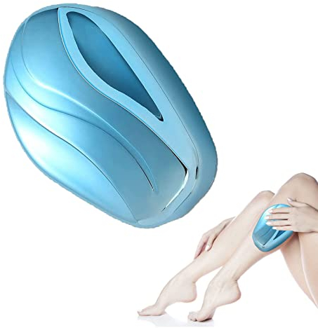 Tuofang Nano Haarentferner, Crystal Haarentferner, Haarentferner Ohne Rasieren, Nano Haarentferner Stein, Kristall-Haarentferner Für Arme, Beine, Rücken, für Damen und Herren (Blau)