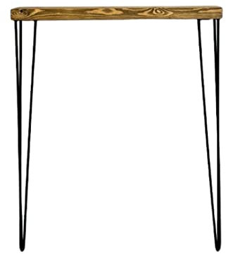 Masterplank Rustic Radiator Shelf/Console Table with Customizable Hairpin Legs Height - Slim Rectangular Sofa Table for Hallway, Entryway - Thin Wooden Side Table for Living Room, Dining Room & More